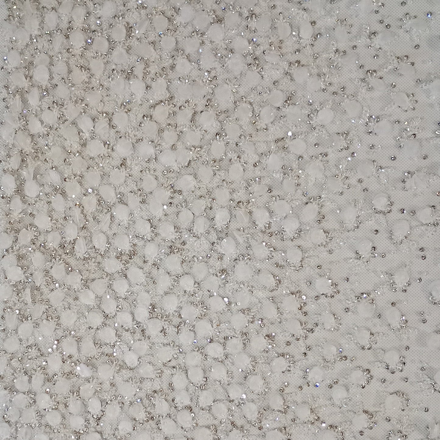 Blush Pink Mirror Work Georgette