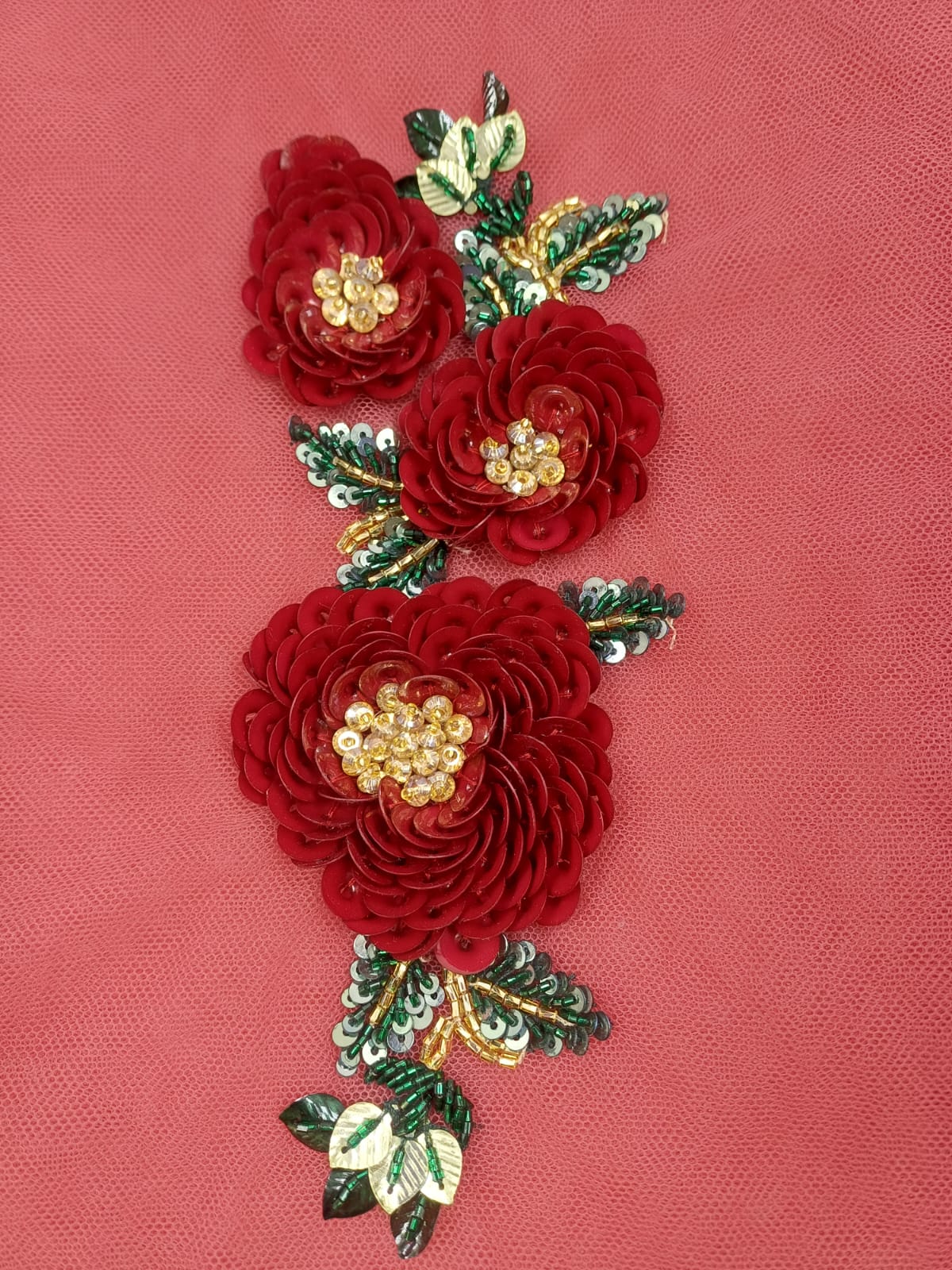 Motif red rose