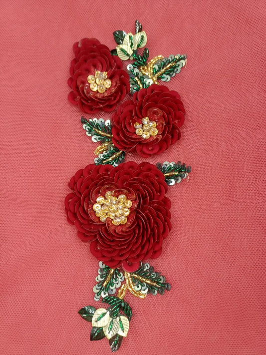 Motif red rose